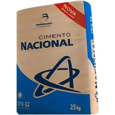 Cimento Cp II 25kg Cinza Nacional