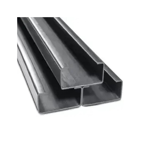 Perfil U Enrijecido Preto 4 40mm Chapa 14 2,00mm 100x40mm 6mt (18,38KG)