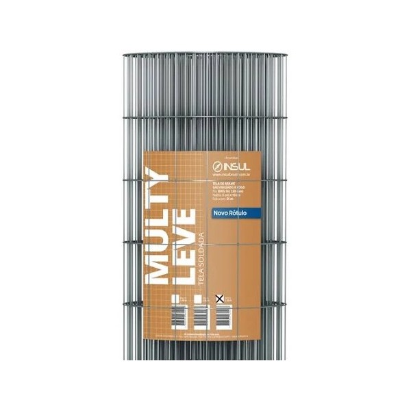 Tela Galvanizada Multy Leve (Fio 1,65mm / Malha 5x10cm) - Rolo 25m